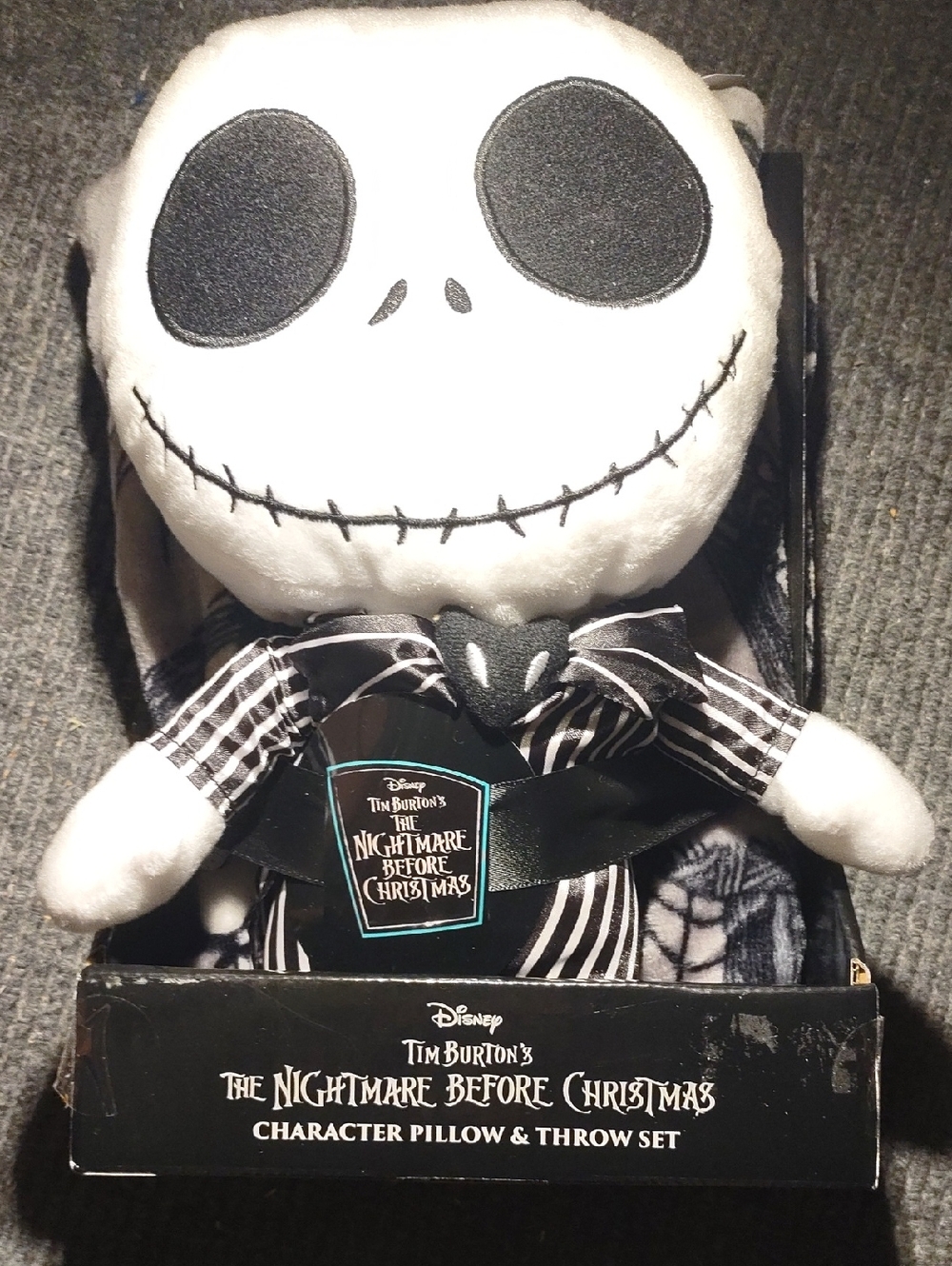 Disney The Nightmare Before Christmas Jack Skellington Pillow & Throw Set